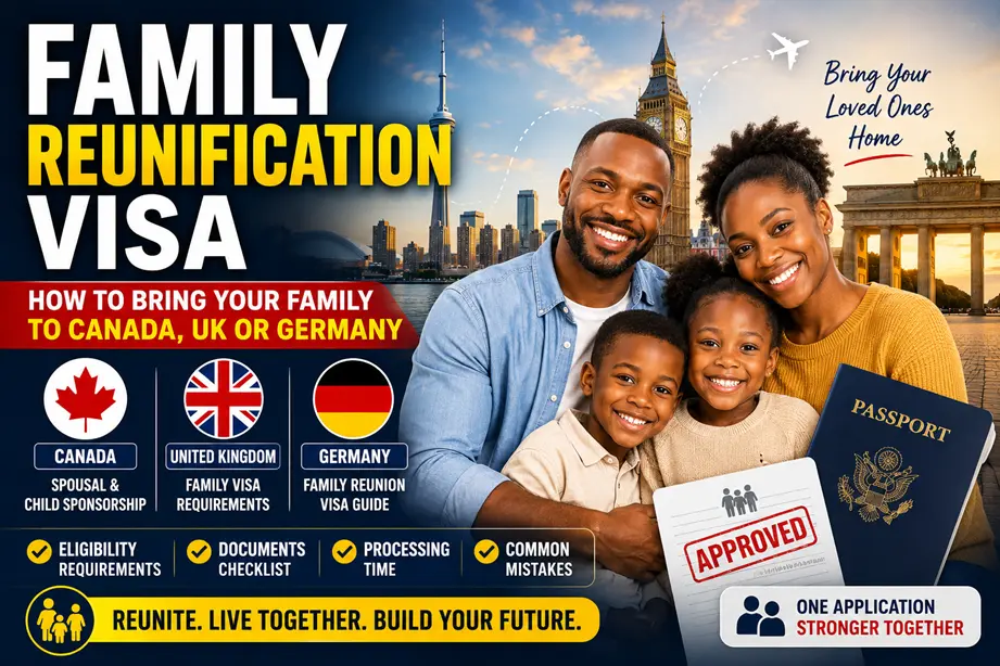 Family reunification visa for africans