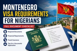 Montenegro visa requirements for Nigerians